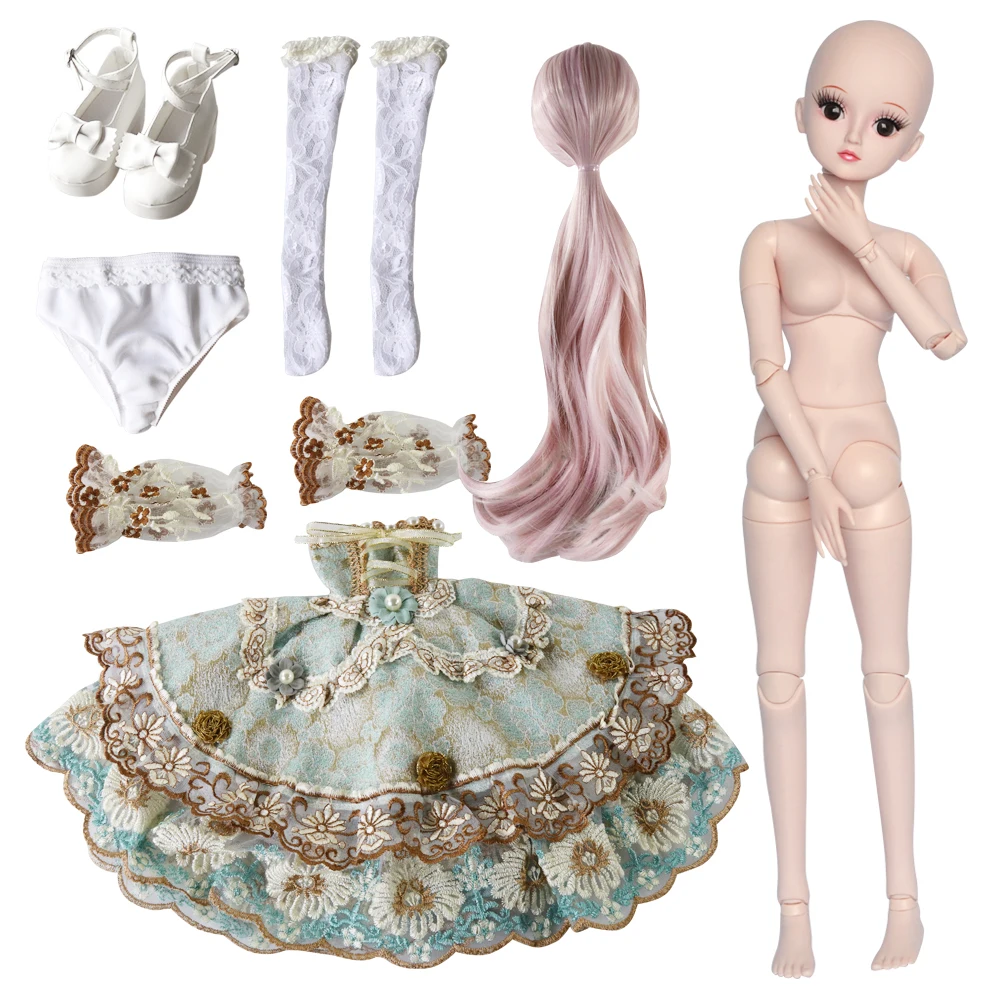 UCanaan/19 суставов 23 6 ''BJD кукла с одеждой наряд обувь парик Макияж для подарок
