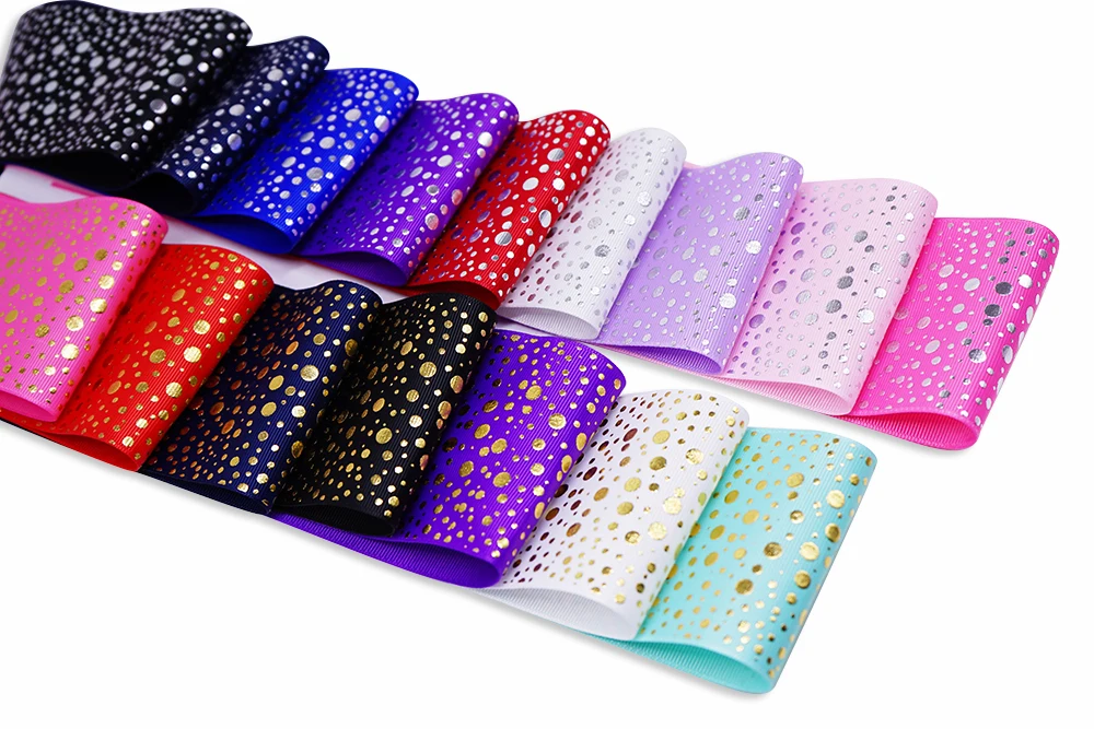 

Лента grosgrain, 50 ярдов, 3 дюйма, 75 мм, с принтом золотой фольги, SP-119-075