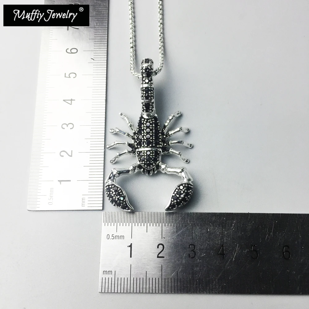 Ожерелье с подвеской в виде скорпиона Европейская мода стиле панк Rebel хорошие