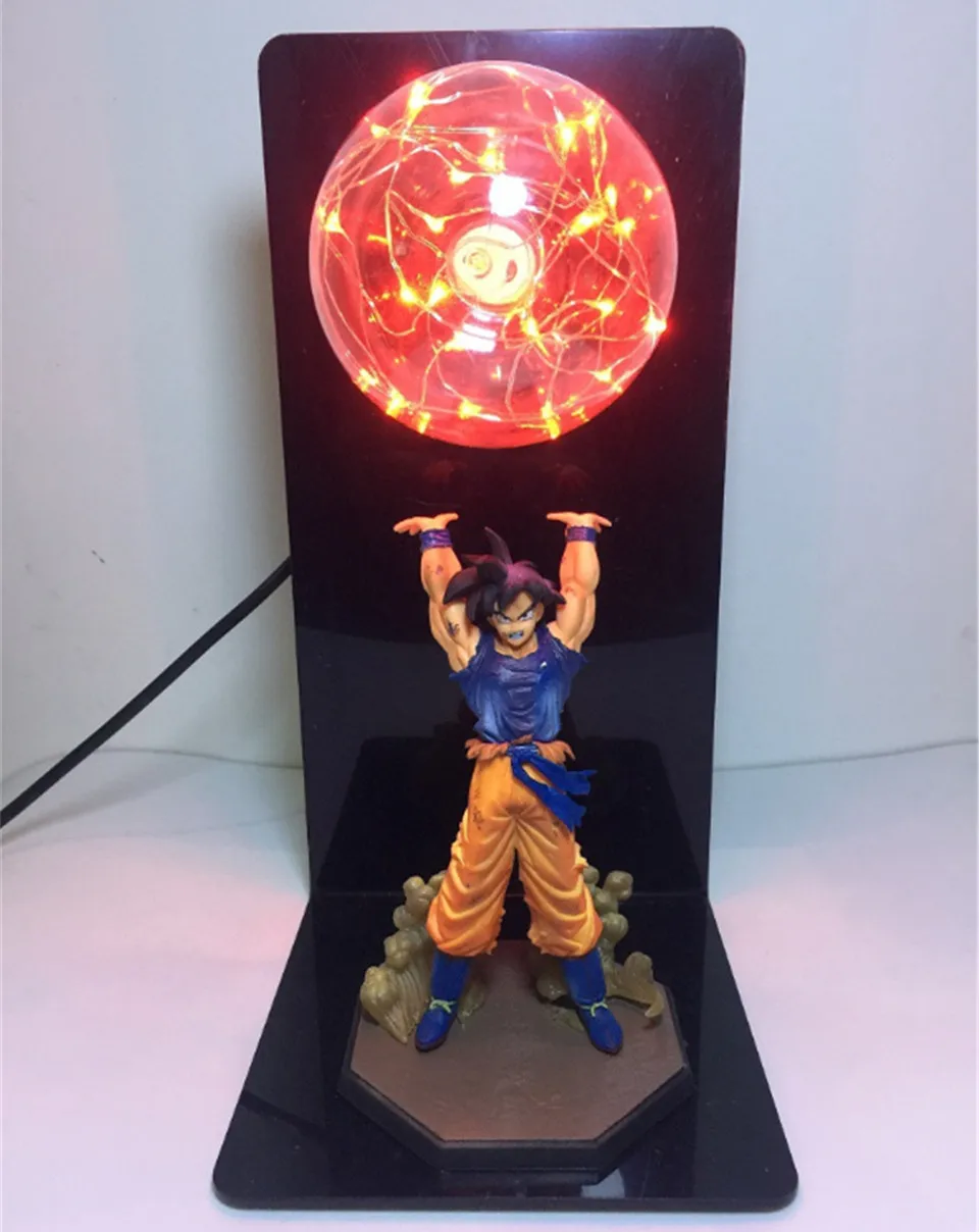 Red Прямая поставка Dragon Ball Z Сон Гоку прочность бомба светодиодный ночной Светильник Dragon Ball Z настольная лампа для любителей аниме исследование Спальня украшения - Испускаемый цвет: Red