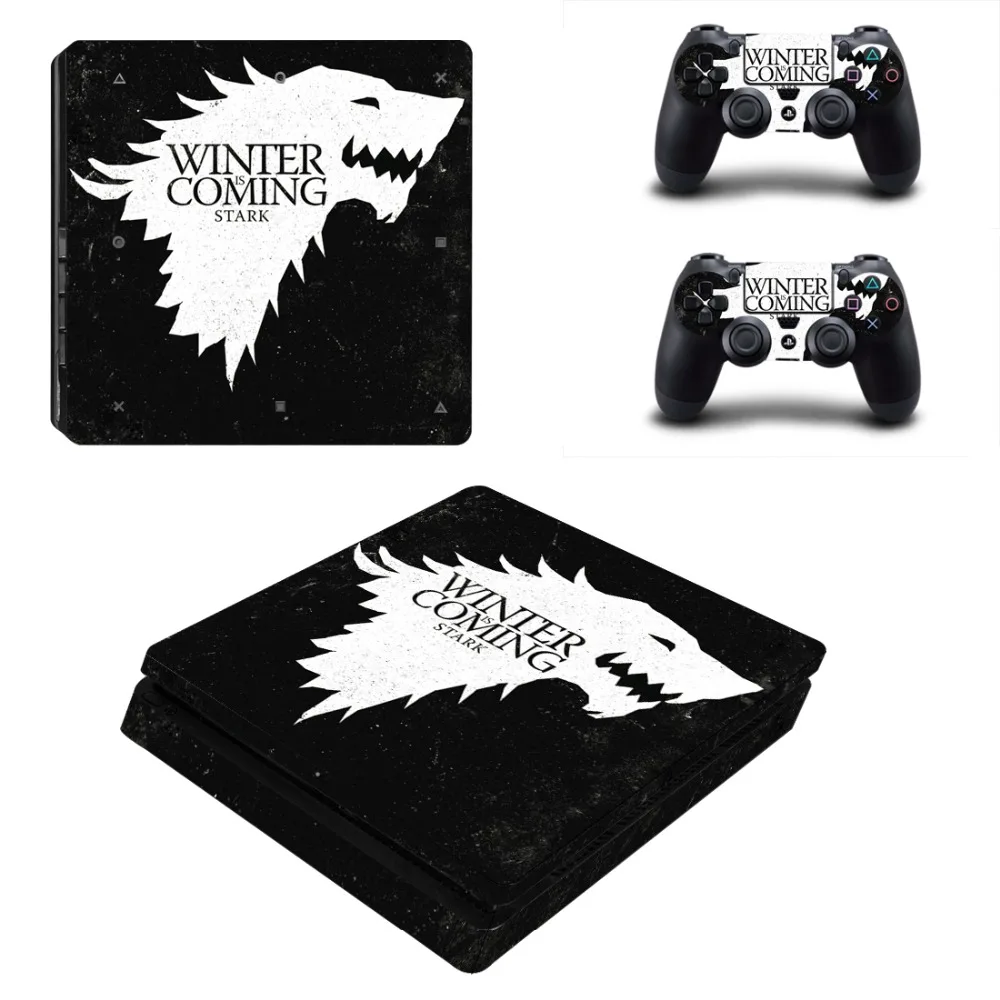 Зимняя наклейка Game of Thrones для PS4 Slim Skin консоли PlayStation 4 и контроллера виниловая