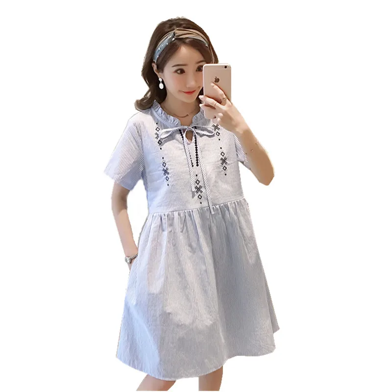 Новинка лето 2019 бренд платье для беременных женские Элегантный большой размер