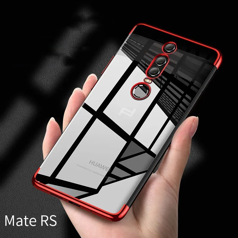 Чехол для Huawei Mate RS Ультратонкий Мягкий ТПУ чехол с прозрачным покрытием задней