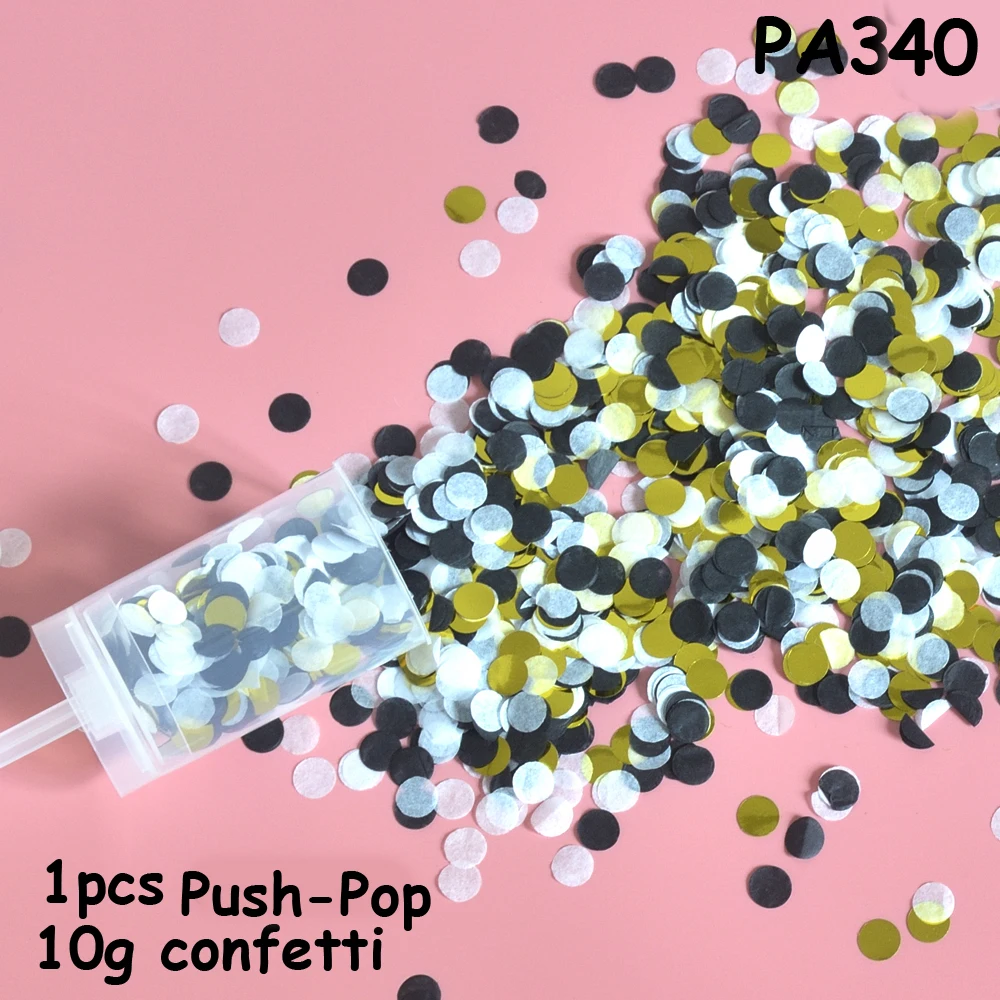 PA340 18 подарочная упаковка конфетти Push Pop Поппер Декор ко дню рождения Русалка Конфетти украшения для детской вечеринки тканевая бумага Свадебная вечеринка - Цвет: PA340