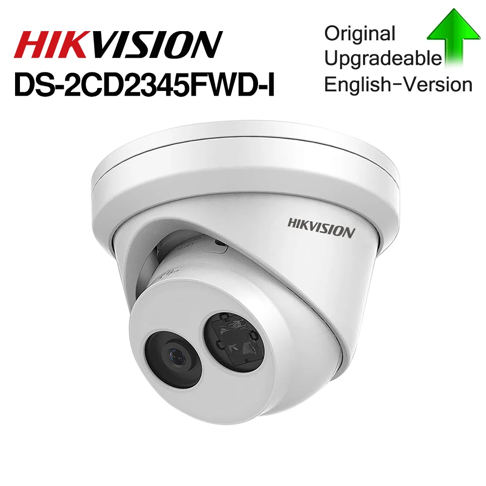 HIKVISION оригинальная H.265 камера DS-2CD2345FWD-I 4MP ИК фиксированная револьверная сетевая камера мини купольная ip-камера слот для sd-карты распознавание лица