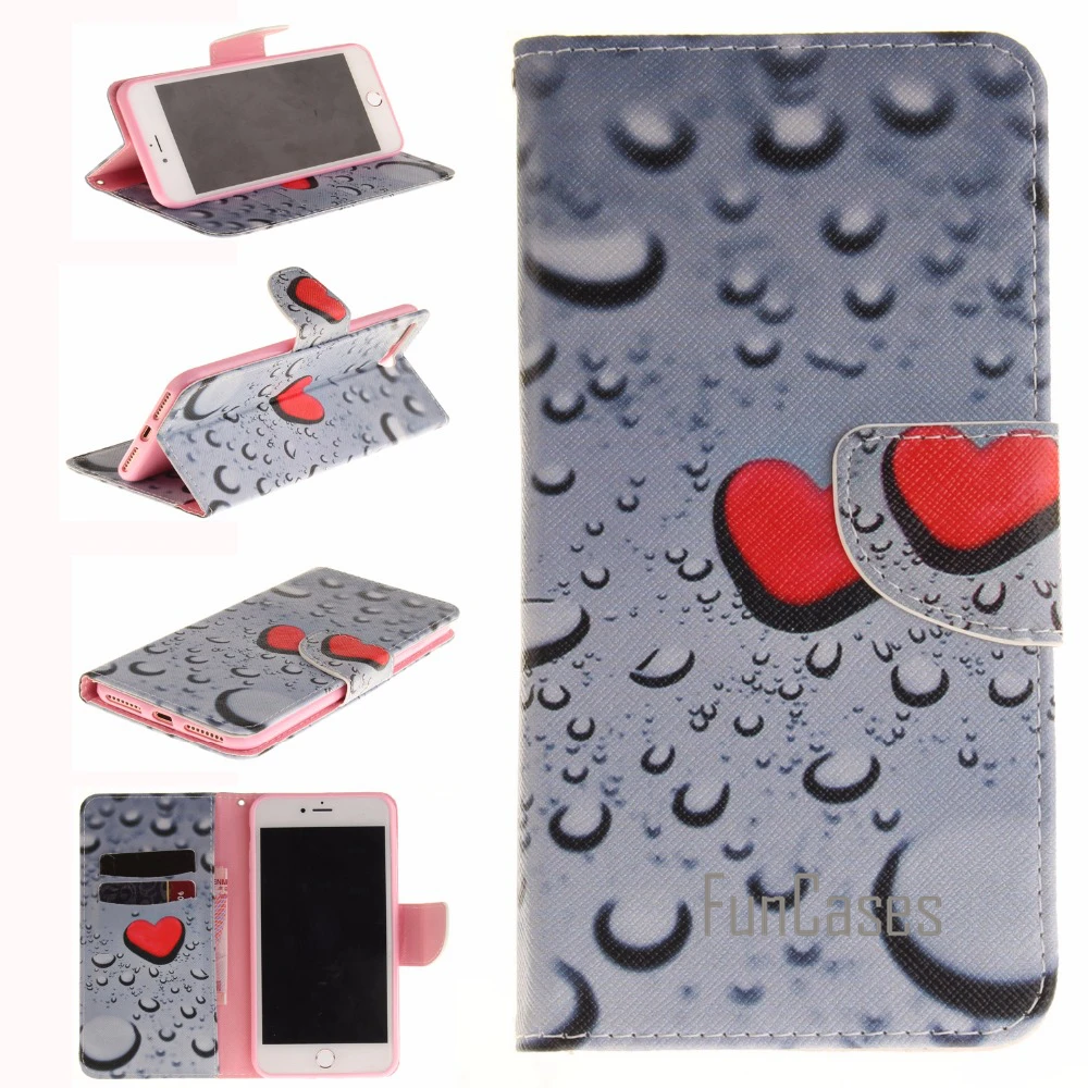 Флип кейс для fundas iPhone 7 Plus 8 чехол coque + держатель карт iphon3 пара app le telefonski|flip case|case