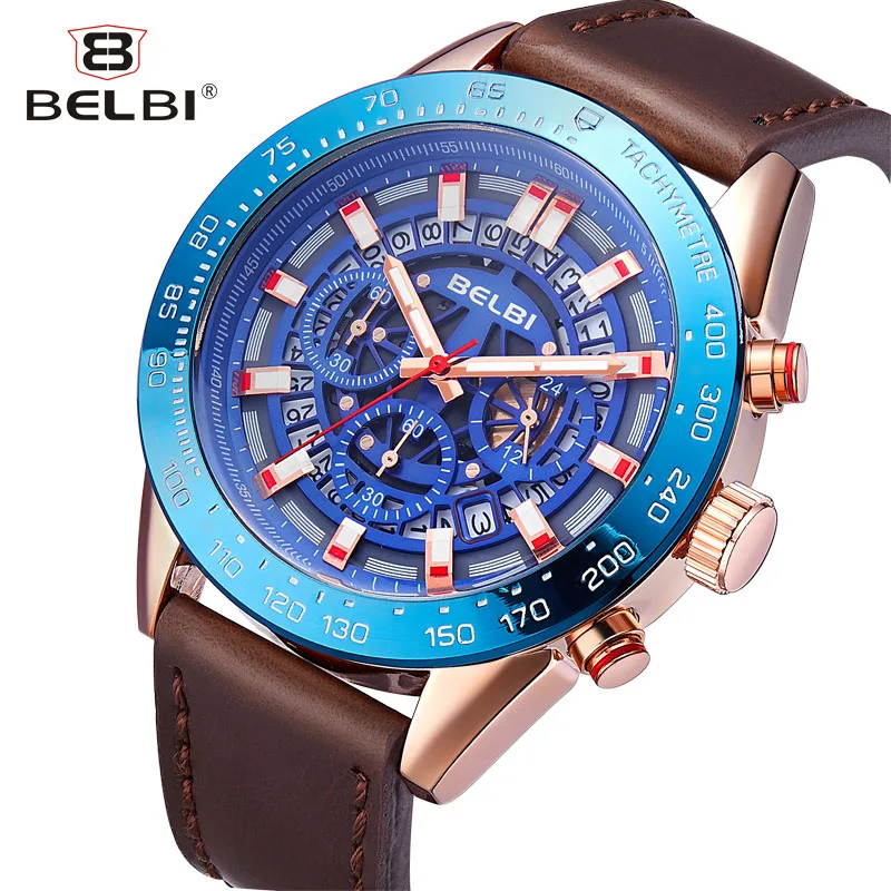 AAA New Mens Watches Top Brand Luxury Business Waterproof Quartz Watch Fashion Casual Leather Sport Relogio masculino | Наручные часы