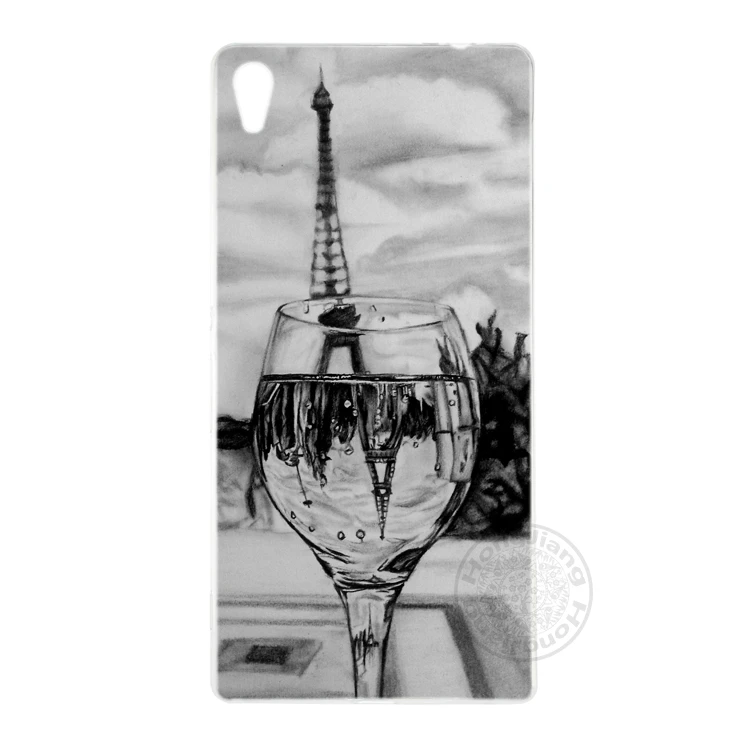 HAMEINUO Eiffel Tower Paris Cover phone Case for sony xperia z2 z3 z4 z5 mini plus aqua M4 M5 E4 E5 C4 C5 | Мобильные телефоны и