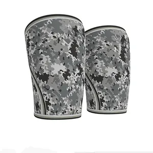 Коленные рукава (1 пара), поддерживающие и компрессионные, для тяжелой атлетики, пауэрлифтинга и кроссфита, неопреновый рукав 7 мм для лучших приседаний