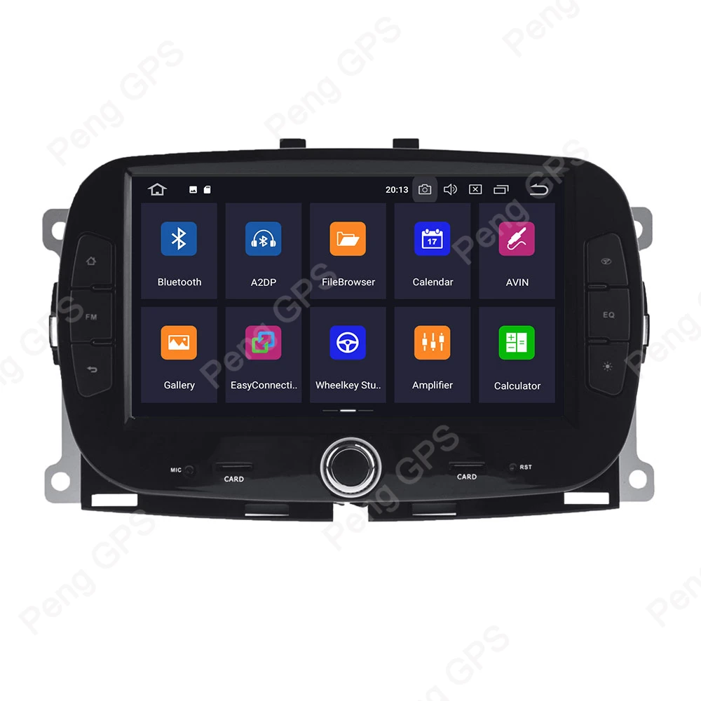 0cta Core Android 9 0 Автомобильный CD DVD-плеер для FIAT 500 2015 + GPS-навигация 1024X600 двойной Din