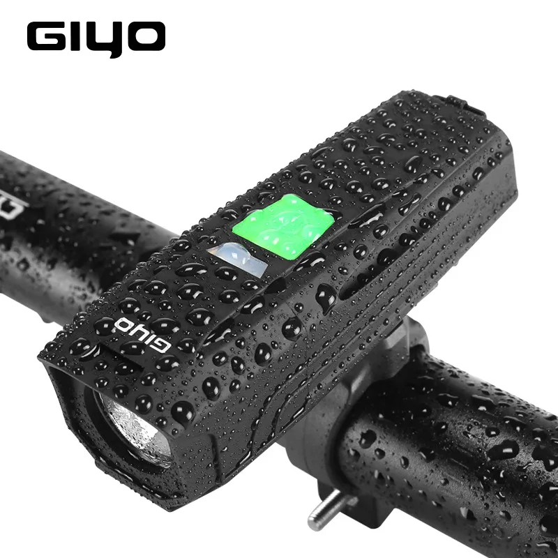 GIYO велосипед вспышки светильник USB Перезаряжаемые Фонари Батарея T6 светодиодов