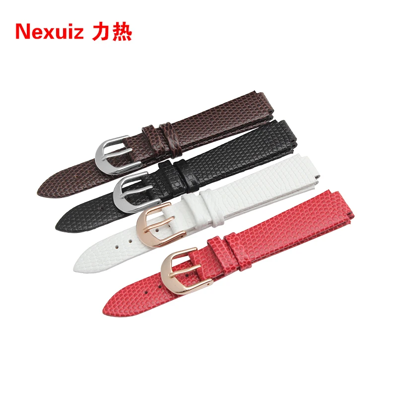 Ремешок для часов из воловьей кожи браслет 16*11 мм с текстурой ящерицы AR0745/AR0744 |