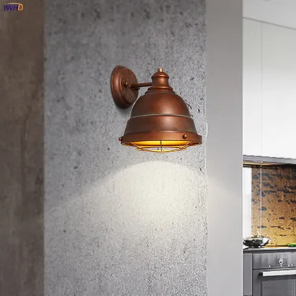 Стиль iwhd Loft Винтаж настенные светильники с зажимным приспособлением для дома