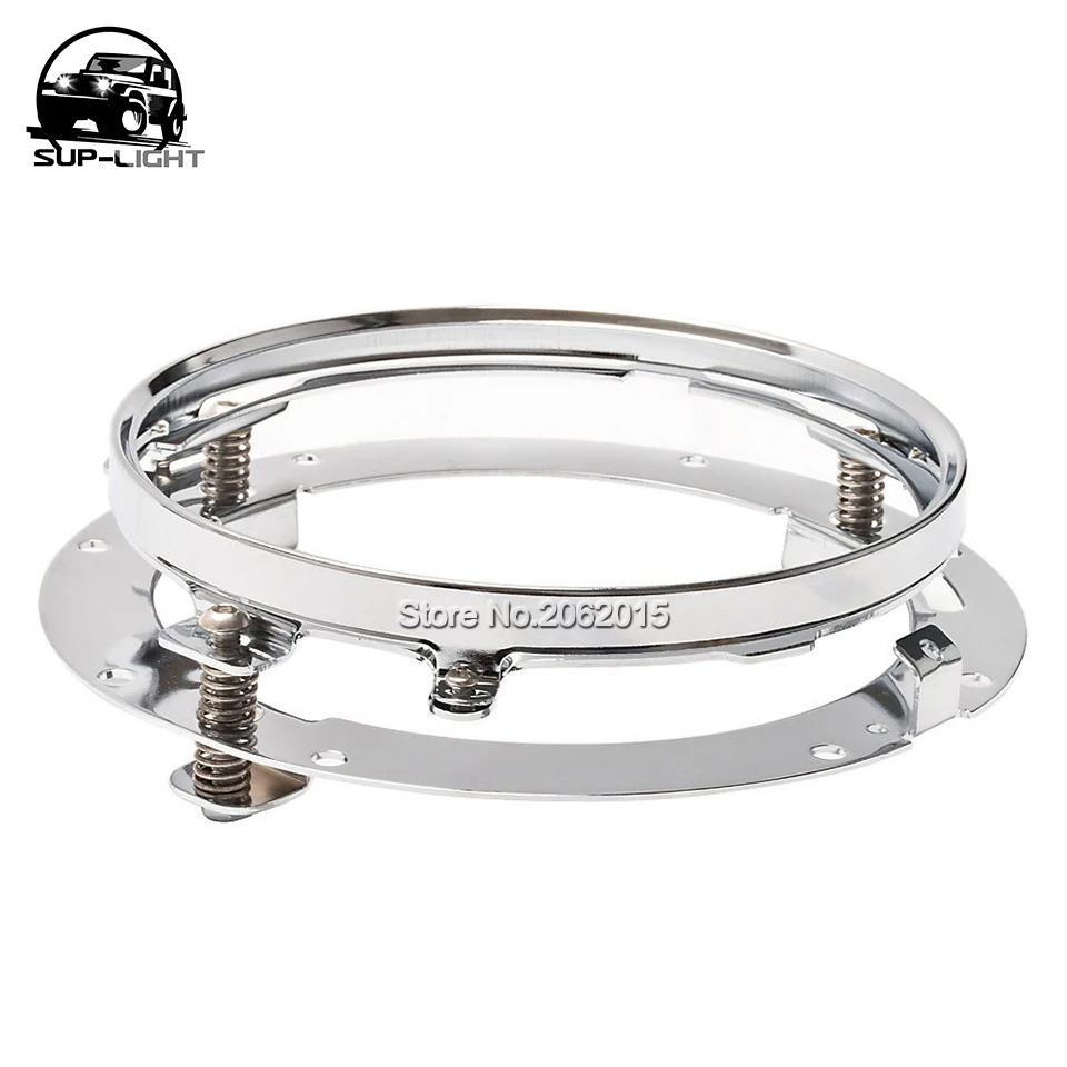 

(2 pieces/lot) 7 Inch Round Mounting Brackets for Jeep Wrangler Harley Motorcycles Headlamps extension ring