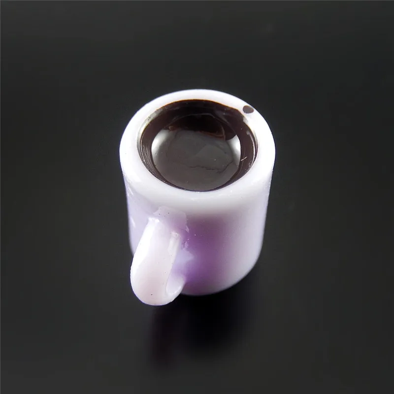 10 шт. Модные Смола Шарм Имитация Кофе Чашки Подвески Ювелирные Изделия Выводы