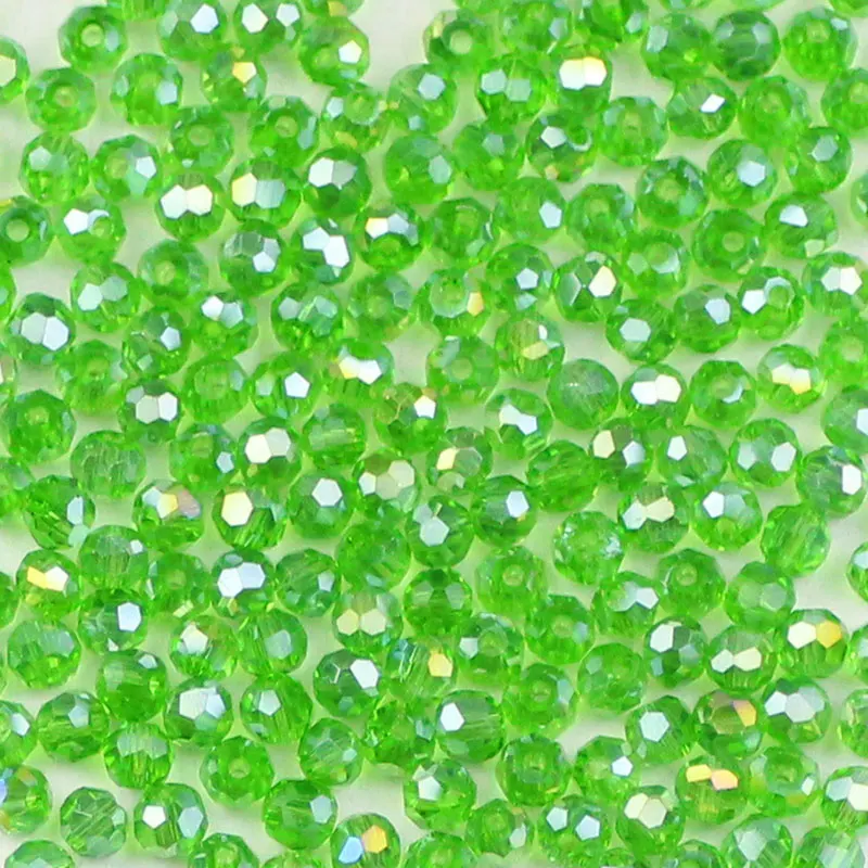 Grass Green WLYeeS очарование Кристалл бисер 3 мм 200 шт австрийский футбольный кристалл граненые Стеклянные круглые бусины для рукоделия ювелирных изделий - Цвет: Grass Green