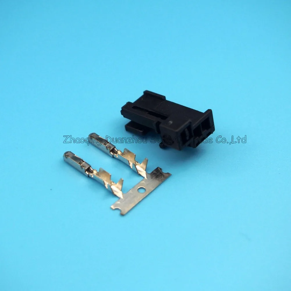 2 контактный тройной разъем черная Автомобильная звуковая штепсельная вилка