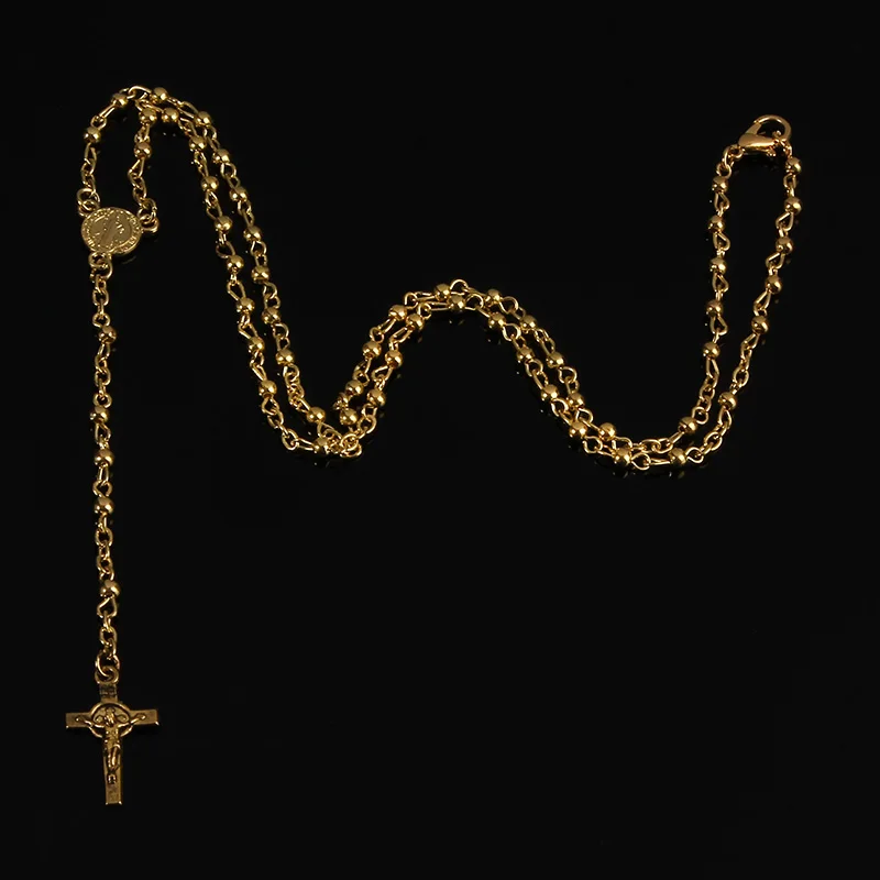 Золотой кулон богини из нержавеющей стали 3 мм с четкой подвеской ожерелье Иисуса