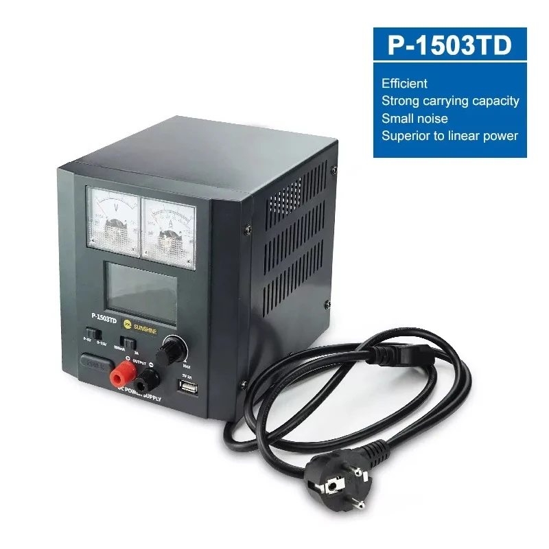 220 В цифровой дисплей DC источник питания Регулируемый 0 5 В/0 15 в 0.5A/3A лабораторный