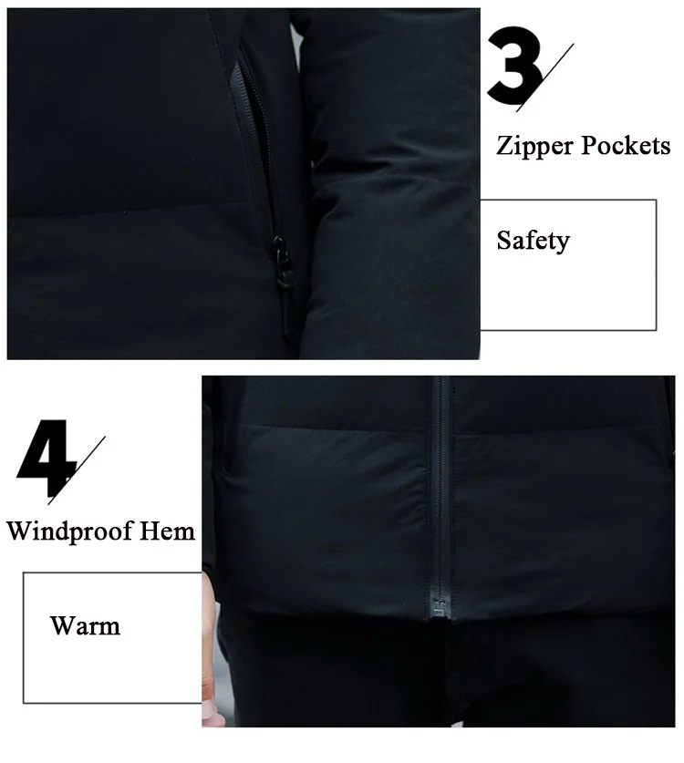 Зимнее пальто для мужчин Parkas Para Hombre Корейская стеганая куртка с капюшоном плюс размер 4XL Slim Fit Solid