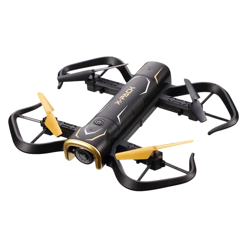 Attop Xt-Pack 5 720P Wifi Rc Квадрокоптер Дрон Fpv Rc Дрон с камерой живое видео и Gps возврат домой Квадрокоптер с гравитацией - Цвет: Black