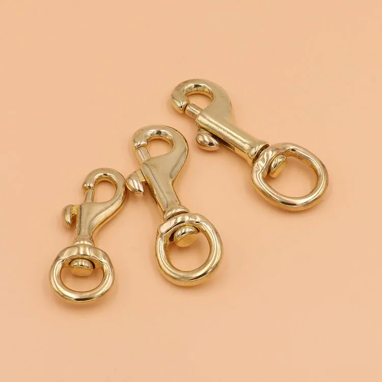2pcs Solid Brass Bag Buckles Lobster Clasps Key Chain Dog Collar Straping Hook Buckle Shoulder Strap Swivel Snap Fastenes | Дом и сад