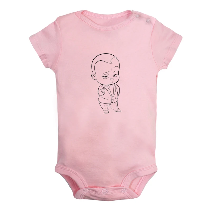 ieBodysuits2221P Одежда для новорожденных мальчиков и девочек с надписью «Born Leader The Boss»; комбинезон с короткими рукавами; хлопковый комбинезон - Цвет: ieBodysuits2221P