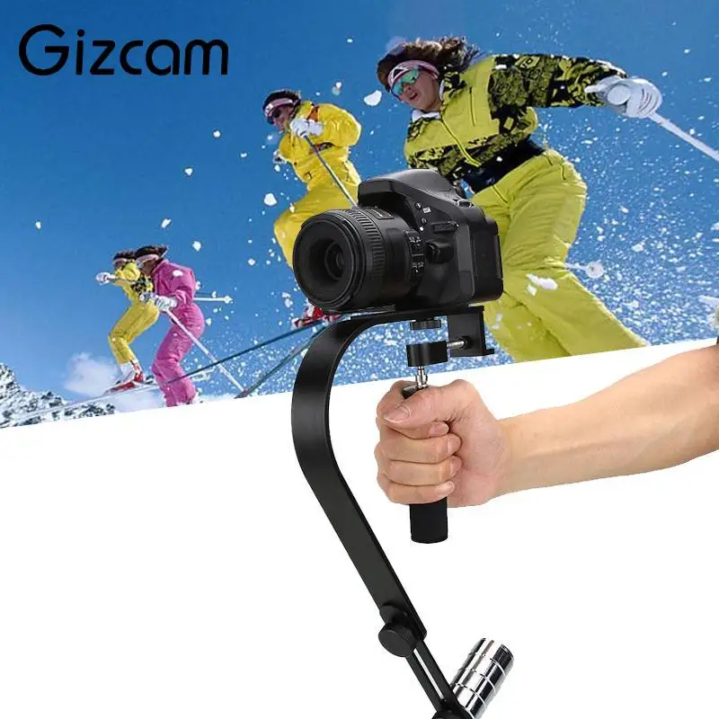 Gizcam Алюминий сплав Ручной Стабилизатор рукоятка для DV Камера Спорт действий