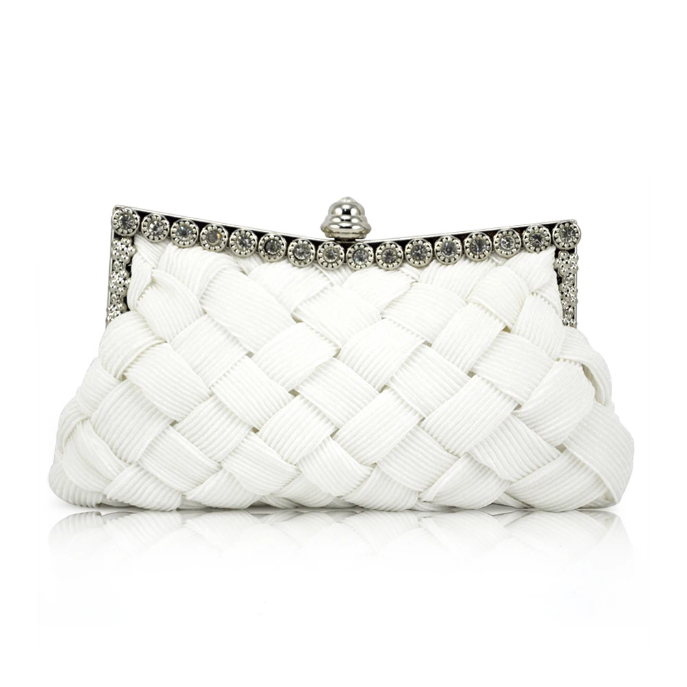 FGGS WHITE атласная Свадебная вечерняя сумочка клатч|handbag purse|clutch handbagevening purse |
