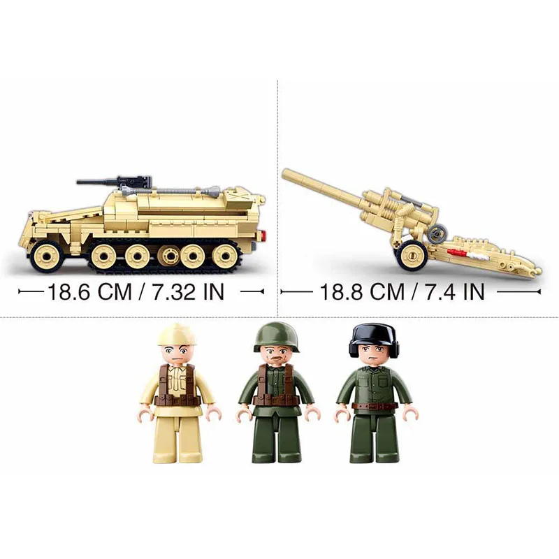 Военная серия WW2 полугусеничная несущая битва Сталинграда Panzer IV, строительные блоки, игрушка для детей, подарки
