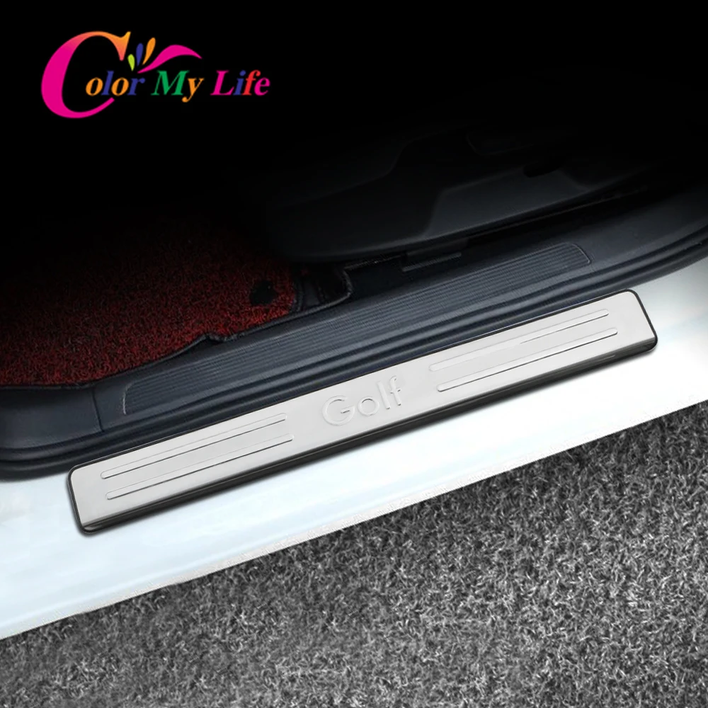 Боковая накладка на дверь из нержавеющей стали Накладка порог для Volkswagen VW Golf 7 MK7