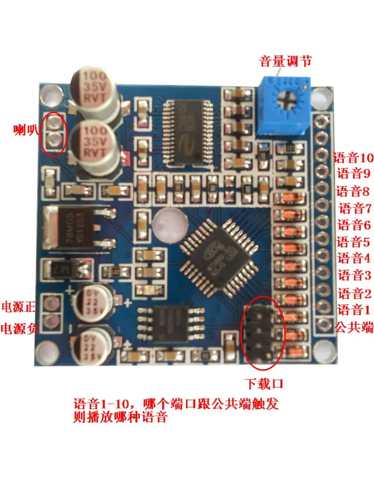 

JQ32L Голосовая игровая доска, игровая доска, наконечник, 10 дорог для игры, промышленный класс