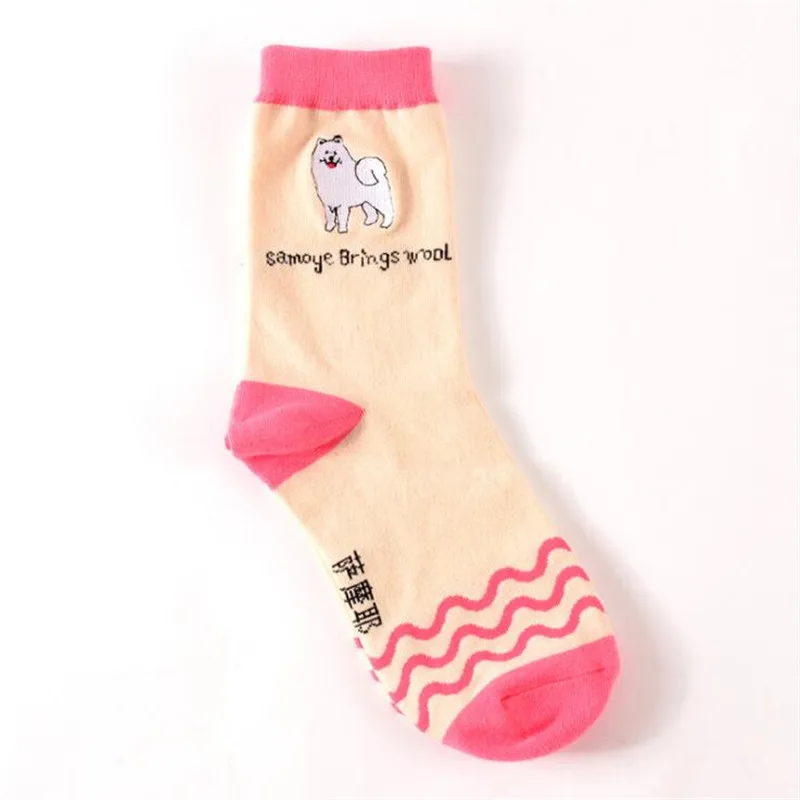 Новые модные носки в японском стиле Харадзюку женские милые Мультяшные с