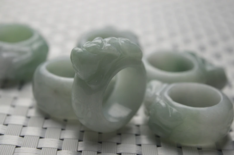 Натуральное кольцо jadeite pi xiu мужское властное из Бирмы&gt ювелирное изделие