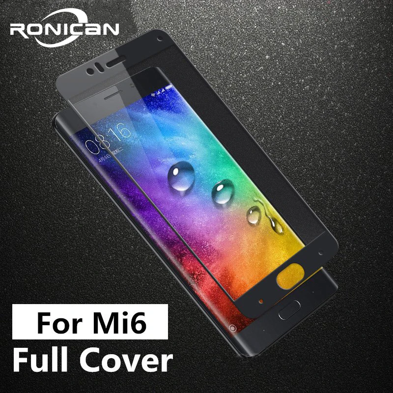 

Закаленное стекло RONICAN для Xiaomi mi 6, оригинальная Защитная пленка для экрана xiaomi mi 6, полное покрытие xiomi m6 mi6, пленка из закаленного стекла