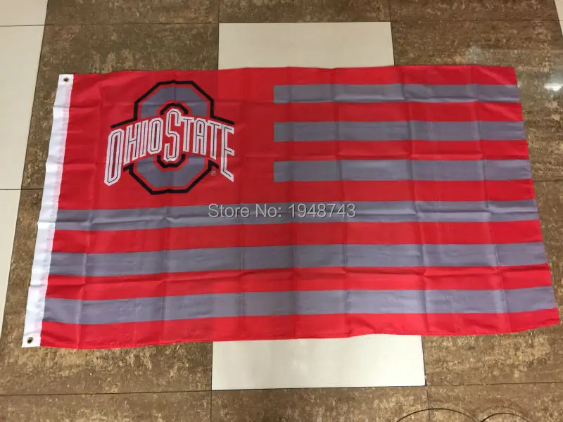 Ohio State University флаг 3X5 &quotвентилятор Бандера полиэстер 100D бандере де Кобре Амарилло