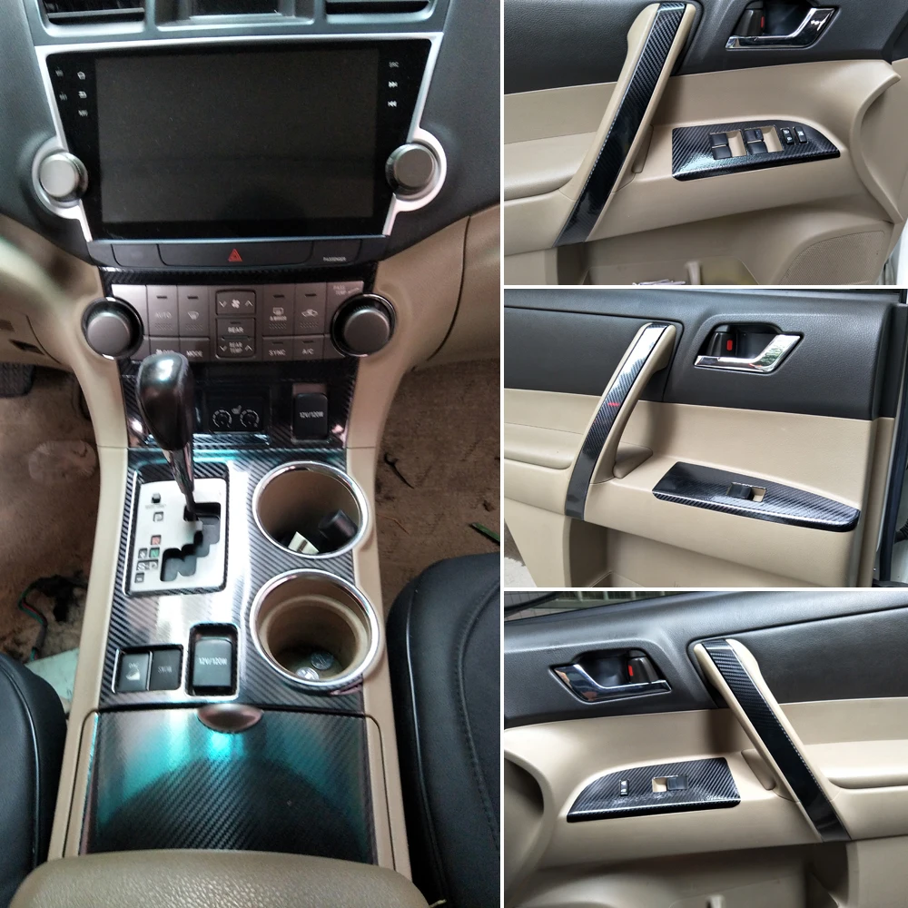 Для Toyota Highlander 2009 2014 внутренний центральный Управление Панель дверная ручка 5 мм
