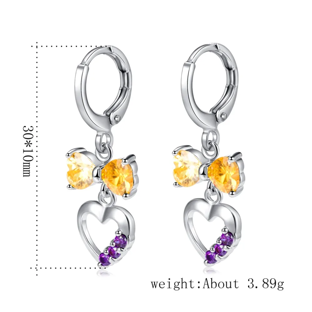 Fashion Gold Butterfly Charm Cute Animals Drop Earrings Friend Gift Jewelry New Arrivals Zircon Wholesale | Украшения и