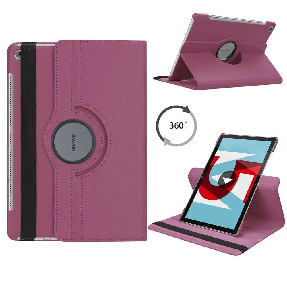 M5 10.8 purple Вращающийся на 360 градусов чехол для huawei MediaPad M5 10,8, складной чехол-подставка для huawei MediaPad M5 Pro 10 10,", чехол для планшета - Цвет: M5 10.8 purple