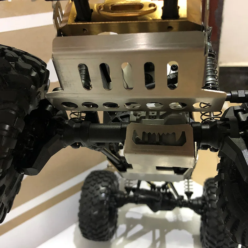 TRX4 TRX-4 T4 передний бампер из нержавеющей стали Нижняя + задняя защита ось крепление