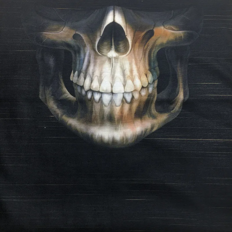 Бандана для рта с черепом 3D бесшовная Балаклава волшебный скелет маска шеи