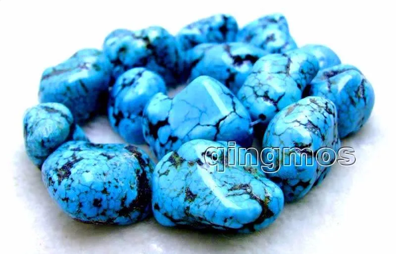 Большой 20 30 мм натуральный барочный синий камень Бусины Strand 15 &quot los12|bead strands|blue stone
