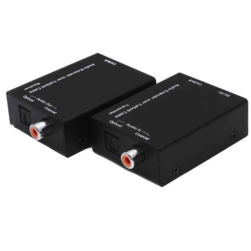 Активный цифровой аудио удлинитель коаксиальный Spdif toslink от cat6/5e до 300 м|Кабели VGA| |