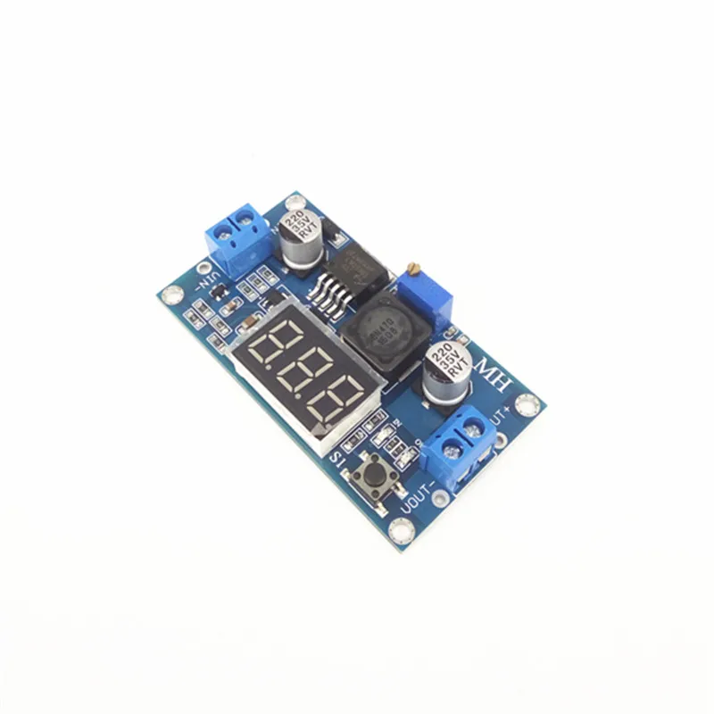 Регулируемый понижающий модуль LM2596 DC с дисплеем вольтметра|lm2596 dc-dc|module lm2596dc-dc lm2596