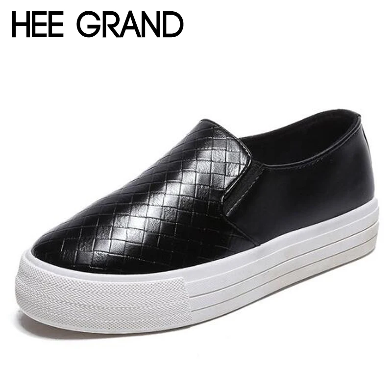 HEE GRAND/женская повседневная обувь; однотонные лоферы из искусственной кожи на плоской подошве; Модные женские слипоны; женская обувь на плоской подошве; Размеры 35-40; XWD6288
