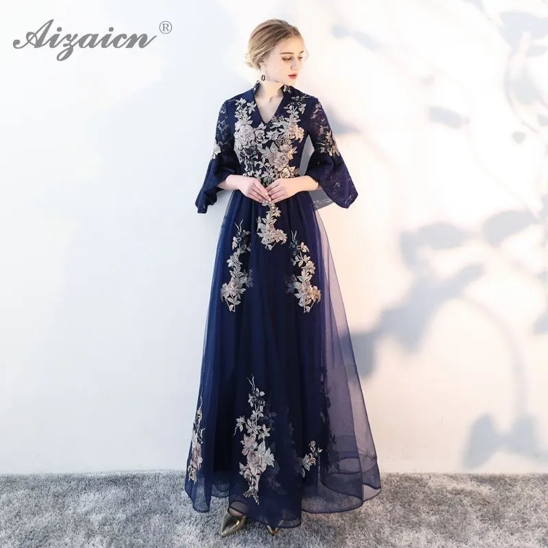 Новое летнее кружевное платье в китайском стиле с вышивкой и красный современный