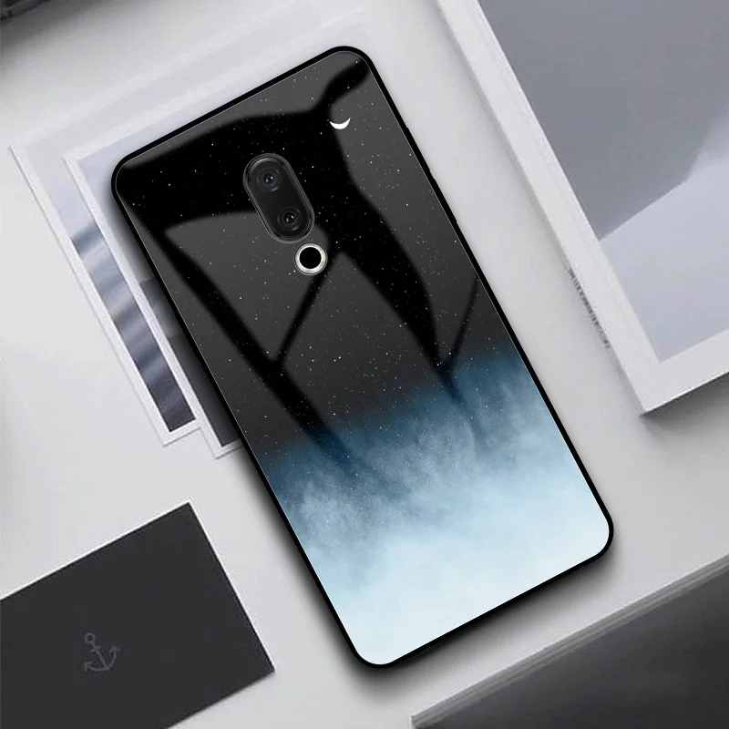 Pattern 1 GFAITH чехол из закаленного стекла для Meizu 16 16TH перо печать Обложка для Meizu Note 8 Note 9X8 M8 M8 Lite M6T 16 S телефонные чехлы - Цвет: Pattern 1