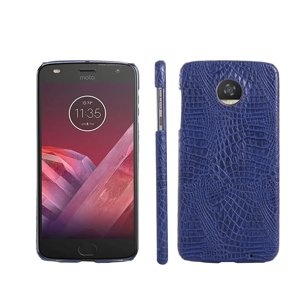 Чехол из крокодиловой кожи для Motorola Moto Z2 Play XT1710 жесткий защитный чехол телефона