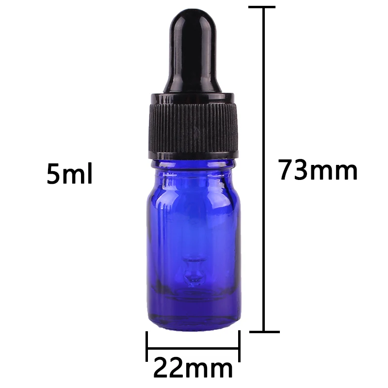 12pcs 5ml Blue Glass Dropper Bottles with Pipette for essential oils aromatherapy lab chemicals | Дом и сад