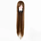 Парик для косплея Fei-Show синтетический термостойкий 100 см40 дюймов длинные прямые волосы Auburn Хэллоуин Карнавальный костюм парик